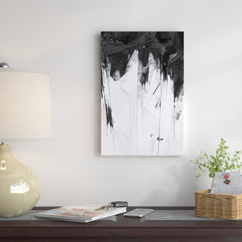 « macy », impression sur toile tendue, H 26 po x l 18 po x P 1,5 po, Toile avec cadre noir, Pas de tapis