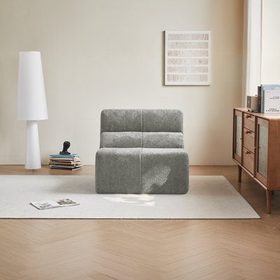 36.61'' 1-seater Velvet Compressed Sofa – No Assembly, Foam-filled For Small Spaces & Reading Nooks