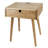 Evins Solid Wood End Table with Storage and Built-In Outlets