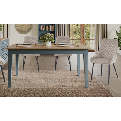 Signature Blue Oak Dining Table