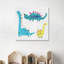 « dino trio », peinture sur toile tendue-1496436081