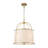 4 - Light Fabric Shade Linen Drum Lantern Pendant Light