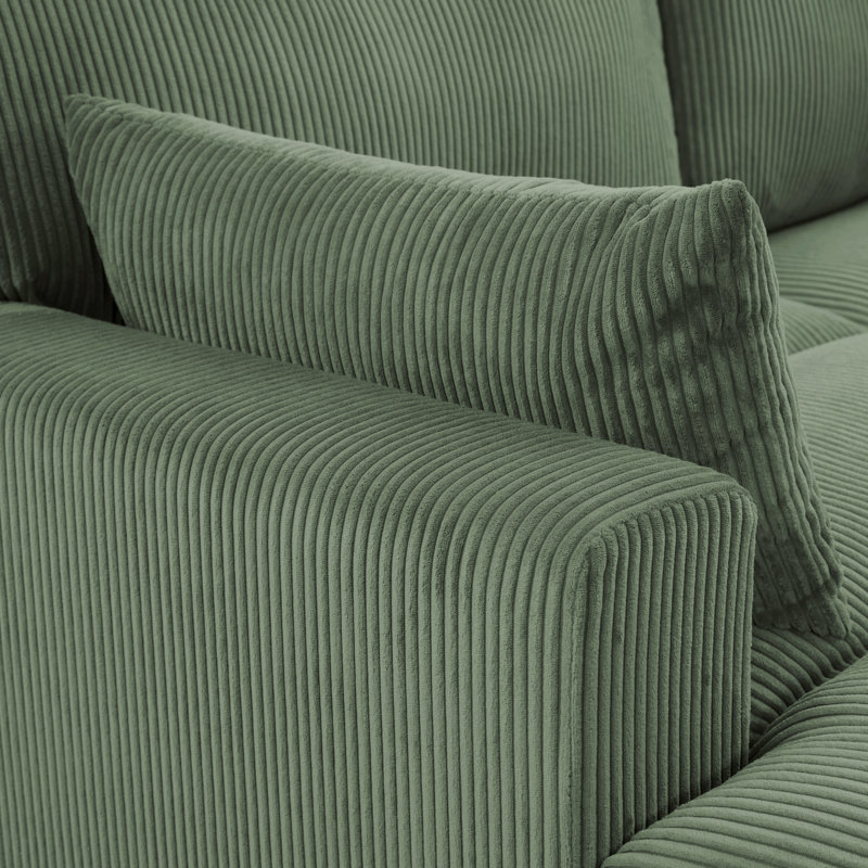 Canapé et méridienne standard l 83,9 po Stoneville, Vert