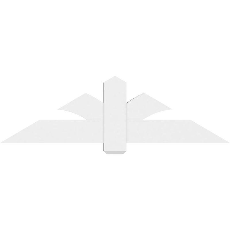 Support pour pignon en PVC Redmond, H 17,5 po x l 60 po (pas 7/12), P 2 po x F 6 po