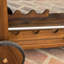 Chariot-bar en bois avec revêtement résistant aux intempéries et tiroirs