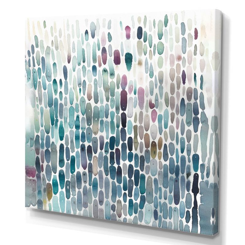 «Exploration des profondeurs de la fludité verte IV», reproduction sur toile, H 16 po x l 16 po x P 1 po, Toile tendue