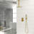 Dual Shower Head - 10 Inch Ceiling Mount Square Shower System With Rough-In Valve-114230487
