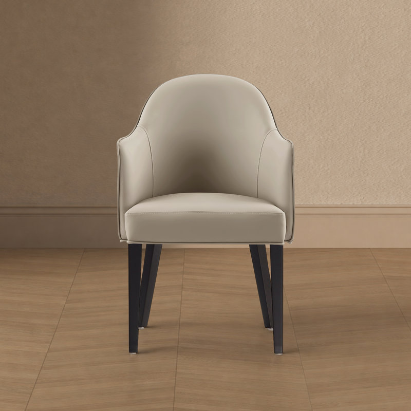 Fauteuil de salle à manger Hillman, Gris clair