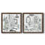 «Opulent Bath I», ensemble de 2 peintures sur toile encadrées-2079942355-2079942352