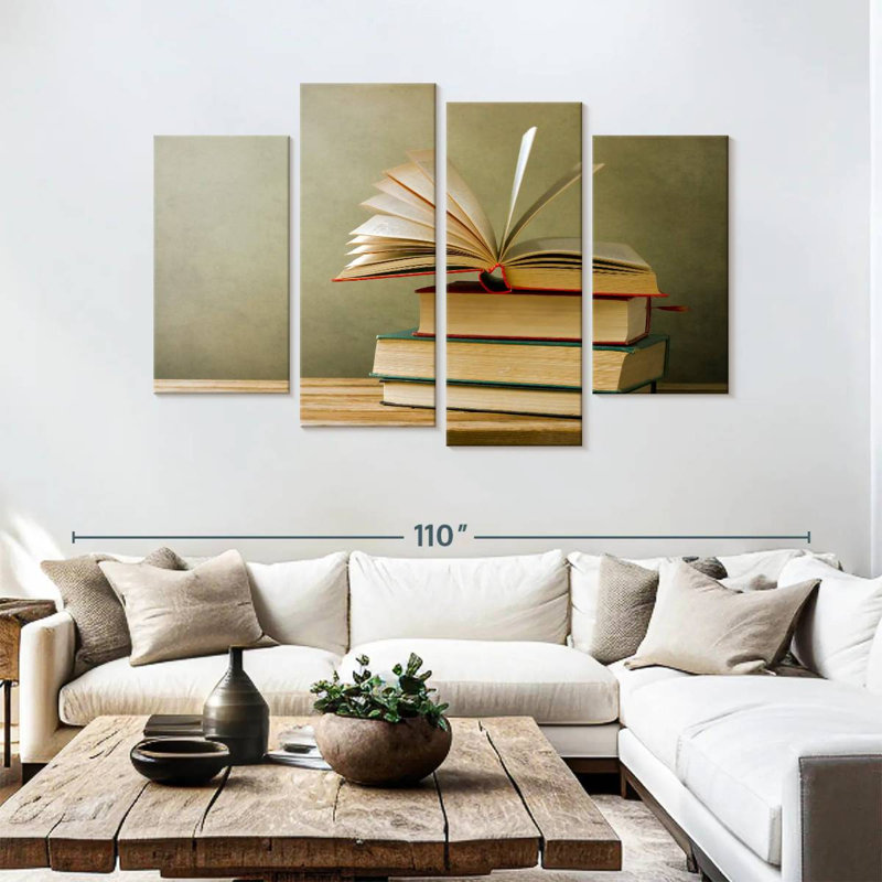 Livres à lire Kerner, H 54 po x l 84 po