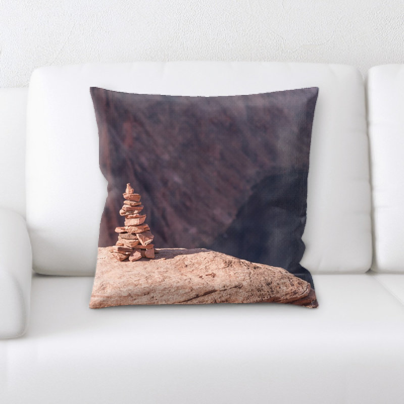 Microsuede Reversible Throw Pillow