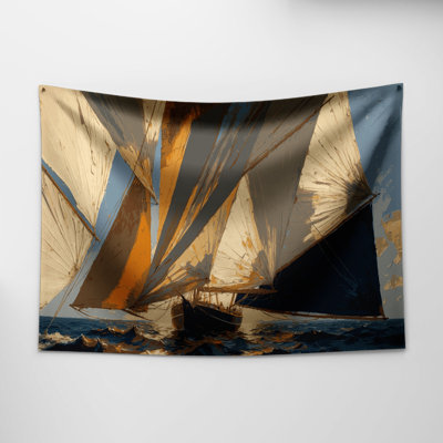 Nautical Canvas sails Wall Tapestry