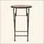 Charmante table d'appoint pliable avec mosaïque de pierre exquise pour les espaces extérieurs