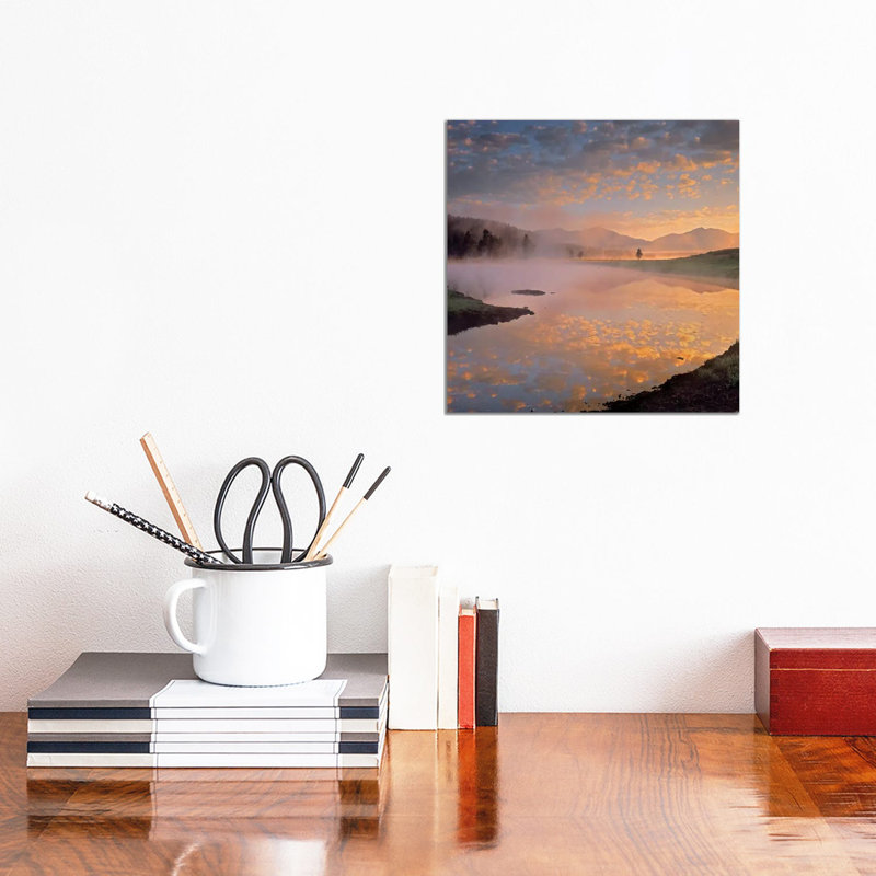 Absaroka Range From Alum Creek, Yellowstone National Park, Wyoming by Tim Fitzharris - Wrapped Canvas Print