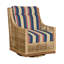 Outdoor Peninsula Gliding Wicker/Rattan Chair with Cushions-301211511-301233518-396858720