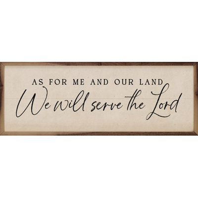 We Will Serve The Lord White
