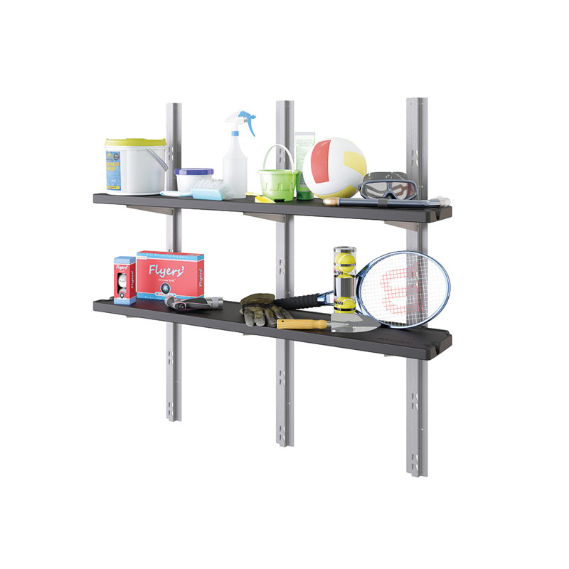 Suncast Black Resin Adjustable Shelf Kit for Sheds