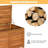 Large Acacia Wood Outdoor Storage Bench – Brown Deck Box For Patio Furniture, Cushions, And Garden Tools-123109938
