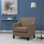 Fauteuil en polyester de 29 po de largeur Damira