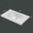 36'' W X 22'' D Solid Surface Bathroom Vanity Top Rectangular Vanity Basin Sink Countertop with Pre-drilled Faucet Hole in White