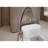 59"Linear Acrylicfreestanding Bathtub Stand Alone Soaker Tub, Glossy White Acrylic, With POP-UP Chrome Drain Cupc Certified