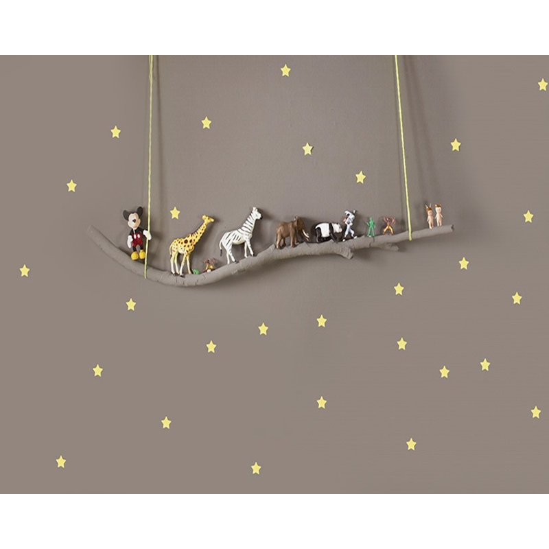 Murale paysage starry animaux, L 75 po x l 112 po