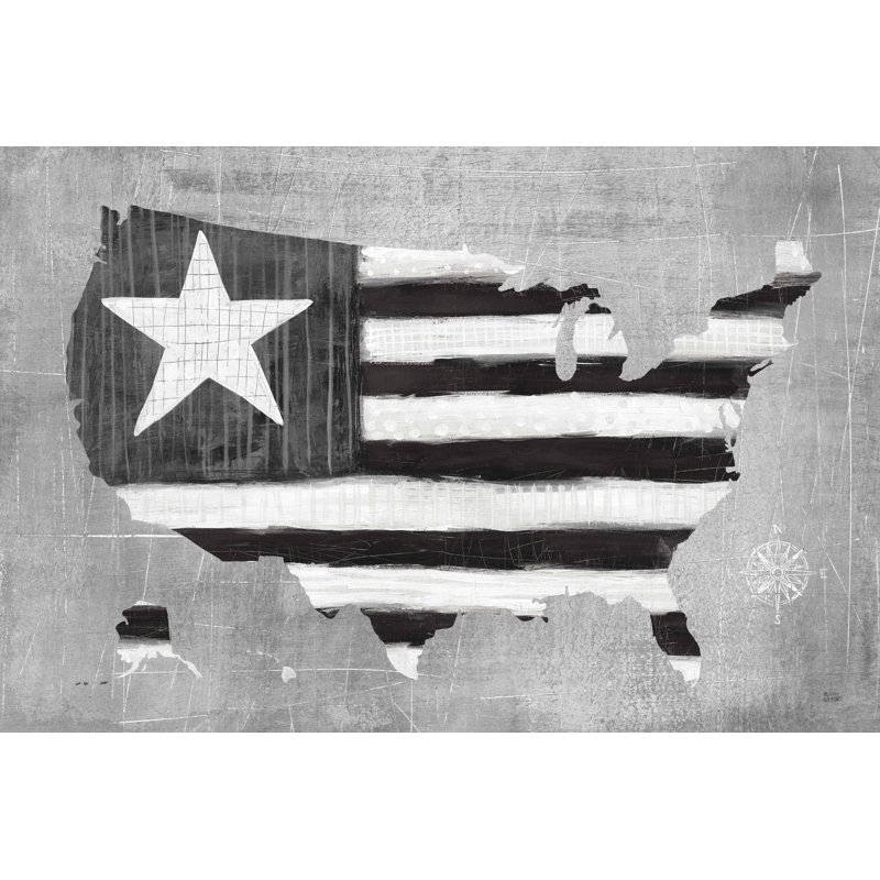 Voyez les États-Unis Americana BW, H 32 po x l 48 po