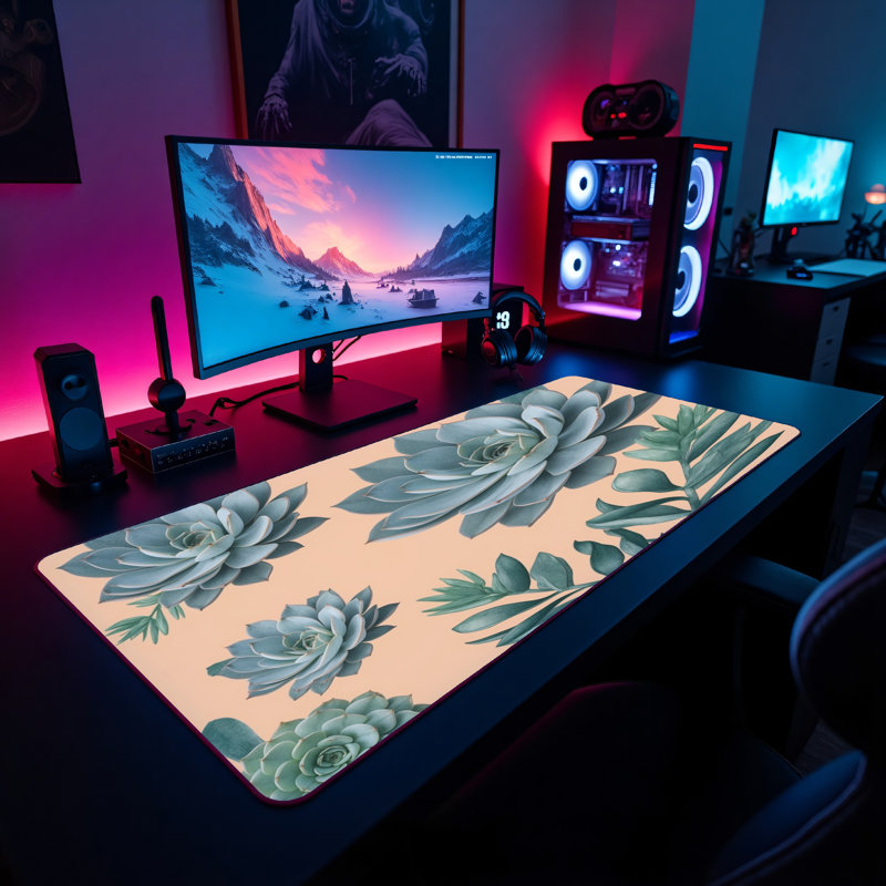 Polyester Desk Pad, 31.5x15.5