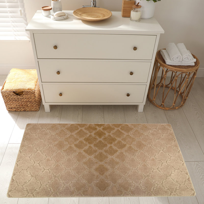 Tapis de cuisine, Rectangle 2 pi 8 po x 5 pi 4 po, Beige clair