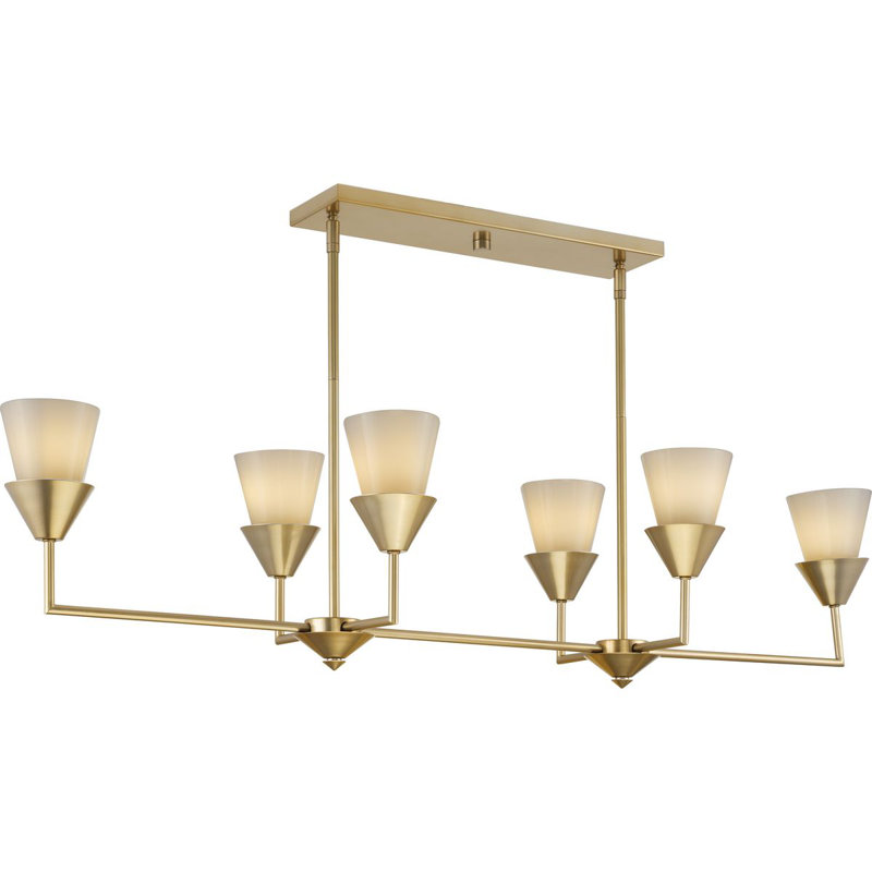 Pinellas 6 - Light Dimmable Kitchen Island Chandelier, Soft Gold