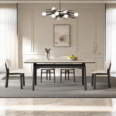 French style retro rectangular dining table sets