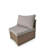 Outdoor Patio Furniture  Half-Moon Sectional Round Patio Furniture Set Sofa