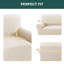 Housse de protection en jacquard pour housse de canapé extensible et lavable à la machine 1 pièce avec protecteur de meubles à fond élastique pour enfants et animaux de compagnie (1 fauteuil avec coussin)-1761508926-1764814279