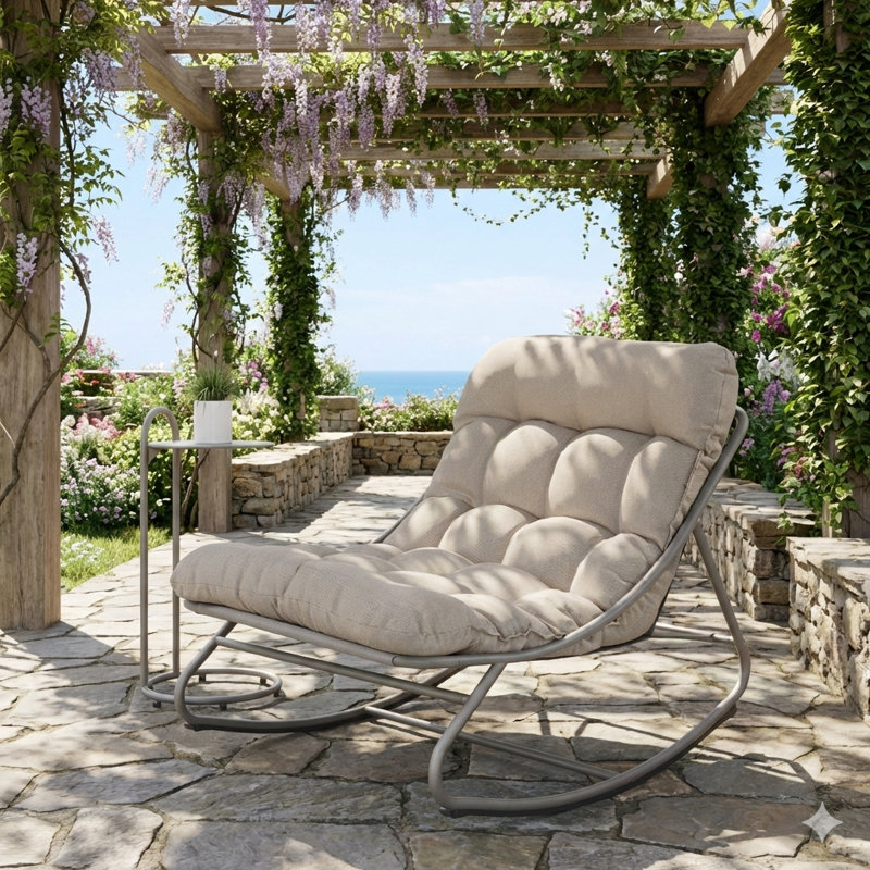 Samba Outdoor Chair, Beige, White