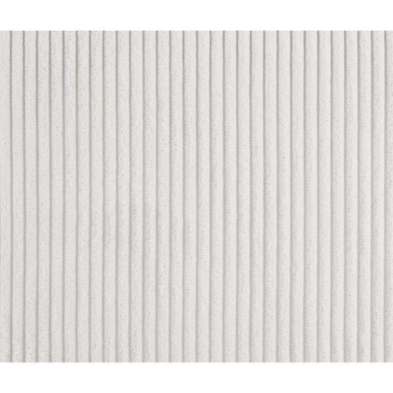 Banc en tissu Willow, Velours côtelé crème