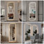 Miroir mural 65 po x 21 po DEL pleine longueur de forme irrégulière