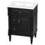 Meuble-lavabo autoportant de 24 po avec lavabo en céramique-964055987