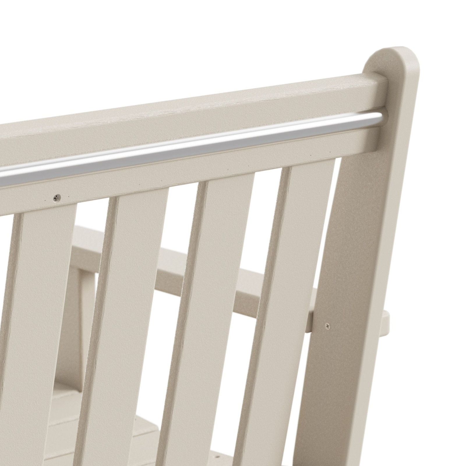 POLYWOOD® Vineyard Garden Bench, 35.25" H x 48" W x 24" D, Sand