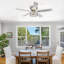 132.08cm Ceiling Fan with Light Kit-1680533901