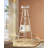 74.02" White Standard Solid Wood Cat Tree