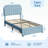 Upholstered Platform Bed With Large Storage Drawer And Bookcase Headboard, Twin-645464260