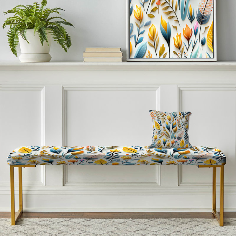 Banc Botanical, Yellow And Blue Botanic Coastal Pattern I