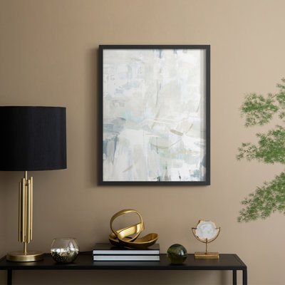 Impasto Poem I, reproduction encadrée - bois massif