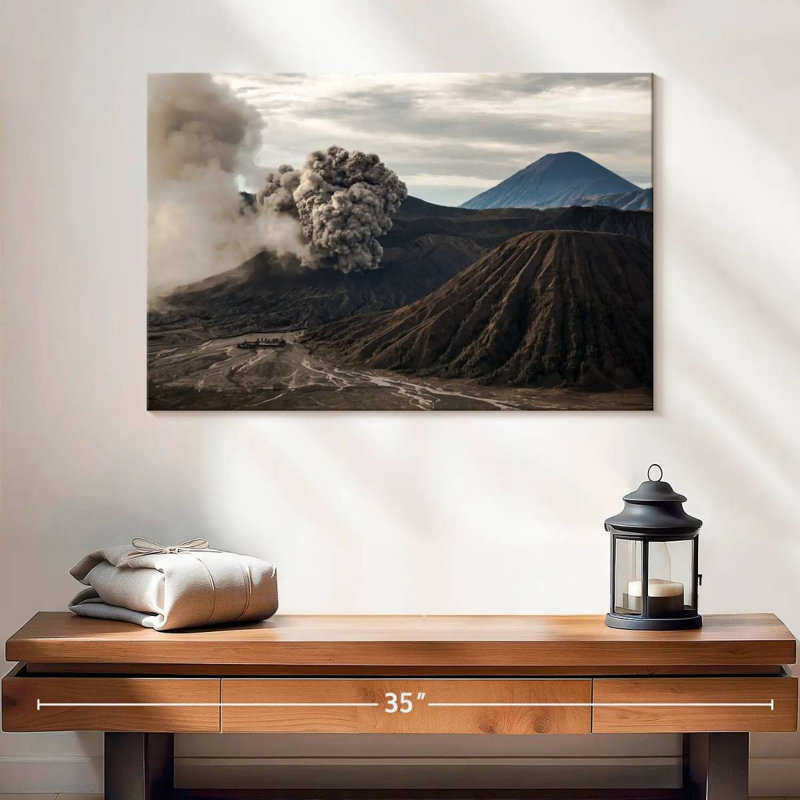 Alvord Volcanic Eruption, 16" H x 24" W