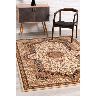 Tapis crème / brun Valerie