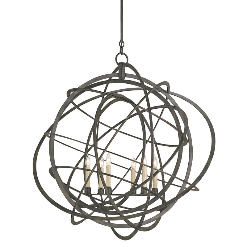 Genesis 6 - Light Dimmable Globe Chandelier