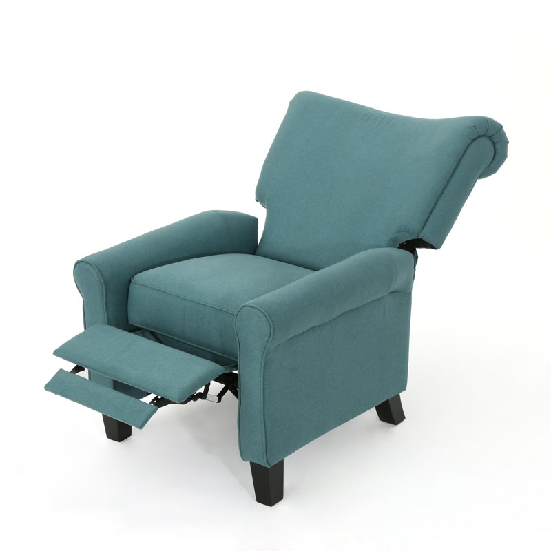 Fauteuil inclinable manuel Syndal, Bleu sarcelle foncé