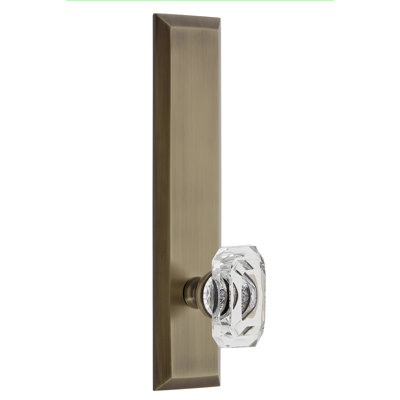 Poignée de porte en cristal transparent Grandeur Fifth Avenue
