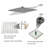 Rain Dual Shower Head 2.5 GPM GPM