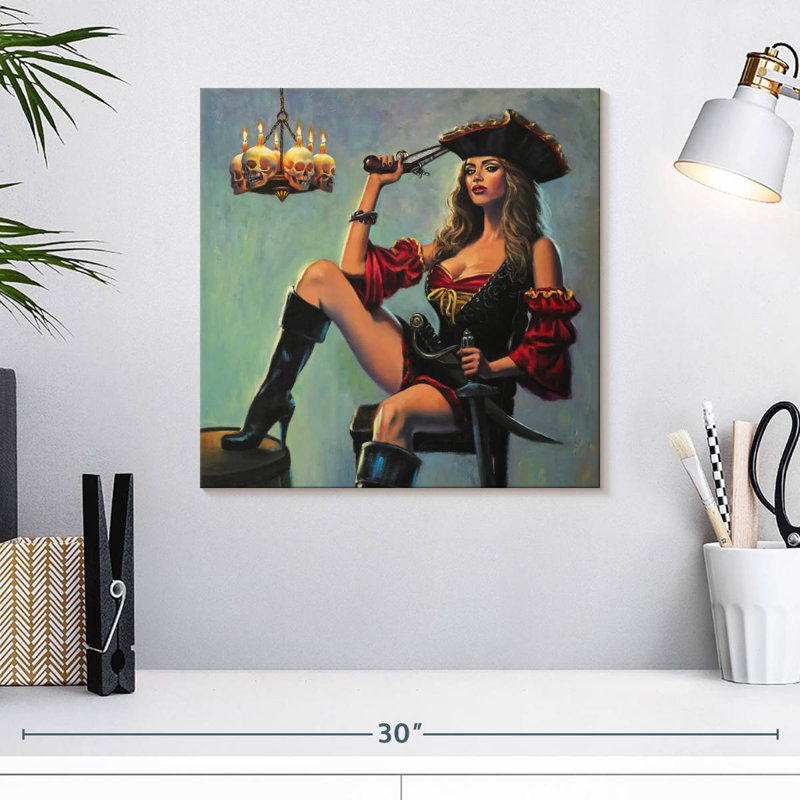 The Scarlet Wench, H 16 po x l 16 po